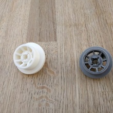 dishwasher wheel hotpoint aquarius spare parts 3d print model - Mito3D