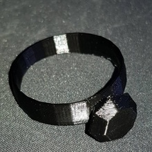 starter ring 0 50 jewellery 3d print model - Mito3D