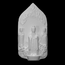 estela Maitreya Buda Varredura budismo escultura estátua religião calcário 3d print model - Mito3D