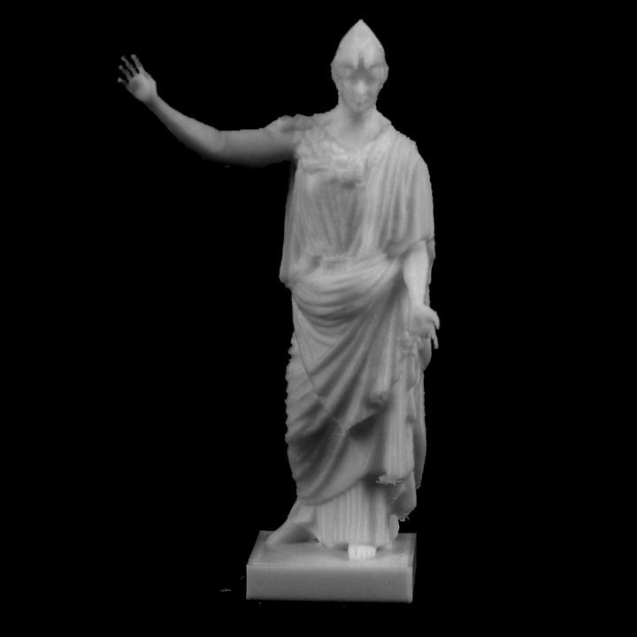 athena velletri louvre parís scan 3D print model - Mito3D