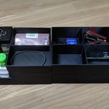 gaveta organizadores escrivaninha escritório organizador organização empilhável caixas 3d print model - Mito3D