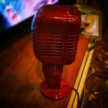 retrò microfono lampada Accessori Casa luce retromicrofono 3d print model - Mito3D