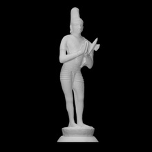 estátua Chandikeshvara Chandeshwara Varredura budismo figura escultura bronze religião masculino juventude santo adoração 3d print model - Mito3D