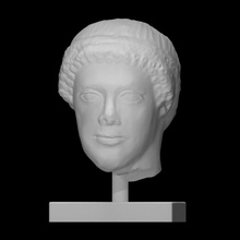 baş gençlik taramak Antik Vesika heykel mermer erkek 3d print model - Mito3D