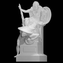 valor vigliaccheria scansione scultura in gran bretagna 3d print model - Mito3D