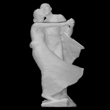 dance dans scan dress love man sculpture statue woman bronze figures couple 3d print model - Mito3D
