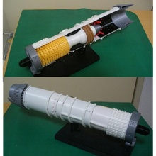 jato motor single spool pós combustor Educação carretel aeronave solteiro can annular 3d print model - Mito3D