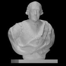 busto don pedro pablo abarca bolea escanear retrato escultura subasta loza 3d print model - Mito3D