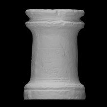 inscribed funerary cippus scan ancient column sculpture tomb inscription 3d print model - Mito3D