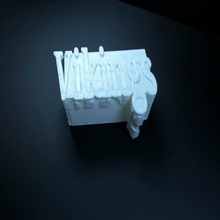 spartanburg high school spirit block fan art 3d print model - Mito3D