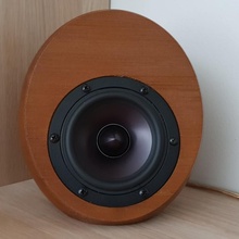 egg shaped speaker dayton rs100 music small sound audio enclosure hifi loudspeaker surroud 3d print model - Mito3D