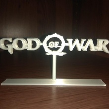 Dio guerra logo fan arte 3d print model - Mito3D