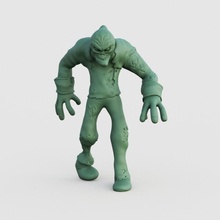 zombi pirata mesa wekster 3d print model - Mito3D