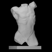 masculine torso scan man sculpture bronze male nude cast 3d print model - Mito3D