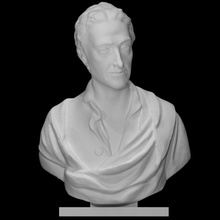 bust alexander pope scan man portrait sculpture statue british poet terracotta 3d print model - Mito3D