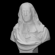 fallimento John Milton scansione uomo scultura statua Britannico poeta terracotta 3d print model - Mito3D
