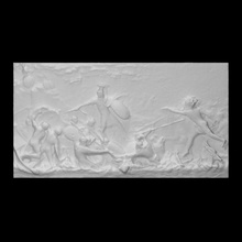 Cesare invadendo gran bretagna scansione battaglia storia scultura guerra marmo figure imperatore sollievo 3d print model - Mito3D