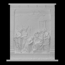 adoration magi scan jesus sculpture bible glazed mary relief kings christ terracotta 3d print model - Mito3D