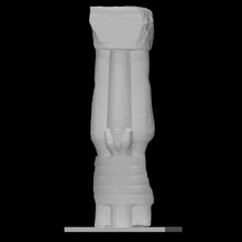 column scan ancient architecture decoration sculpture limestone relief fragment 3d print model - Mito3D