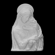 vergine bambino chiamato verona Madonna scansione scultura sollievo copia terracotta 3d print model - Mito3D