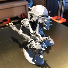 Wow warcraft Morte cavaliere gnomo elvira fan arte 3d print model - Mito3D