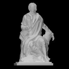 estatua robert rabino quemaduras escanear escultura bronce monumento poeta 3d print model - Mito3D