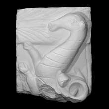 decorativo ladrillo escanear arquitectura escultura alivio Pegaso vcL 3d print model - Mito3D