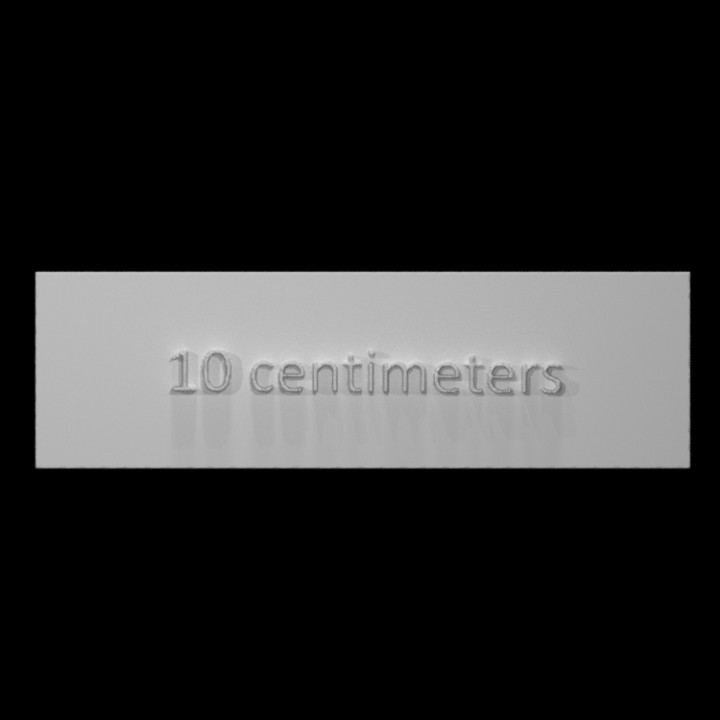 10 Zentimeter Rahmen Bar Scan centimetre Zusatz 3D print model - Mito3D