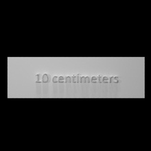 10 centímetro escala bar escanear centimetre adición 3d print model - Mito3D
