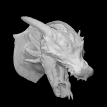 Drago scansione scultura vcl 3d print model - Mito3D