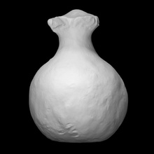 floral shaped Schiff Scan Vase Terrakotta Blumen VCL 3d print model - Mito3D