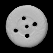 osso botão Varredura modelo roupas arqueologia 3d print model - Mito3D