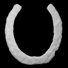 horseshoe scan metal shoe horse iron archaeology vcl 3d print model - Mito3D