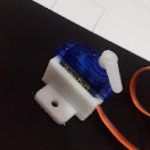 micro servo mounting bed holder rc 3d print model - Mito3D