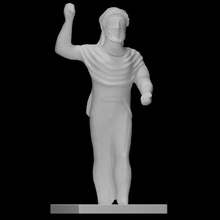heykel Zeus Keraunios taramak Antik Tanrı ibadet kireçtaşı erkek 3d print model - Mito3D