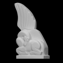 Pegaso escanear moderno escultura estatua arenisca resumen mito semental 3d print model - Mito3D
