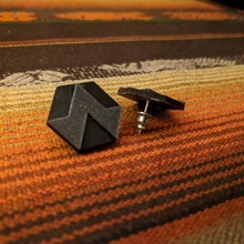 mínimo hexágono jóias minimalista brincos brinco 3d print model - Mito3D
