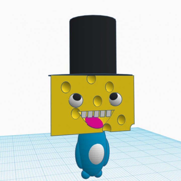 Charlie formaggio sereni giocattoli Giochi tinkercad 3D print model - Mito3D
