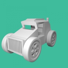 clásico coche vehiculo nathan tinkercad 3d print model - Mito3D