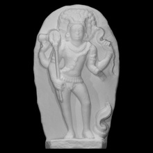 statue bhairava scan god sculpture worship male hinduism chola 3d print model - Mito3D