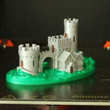 guardian gate multi-material remix castle multi-color 3d print model - Mito3D