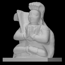 estátua parashurama Varredura Deus hindu escultura adoração divindade hinduísmo parusharama 3d print model - Mito3D