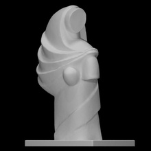 greek mind spirit scan modern sculpture symbol limestone shape abstract 3d print model - Mito3D