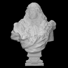 busto grandioso Príncipe toscana escanear cara retrato escultura estatua masculino juventud realeza 3d print model - Mito3D