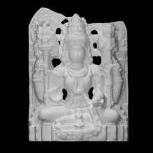 relief goddess maheshwari scan female hindu sculpture hinduism relies 3d print model - Mito3D