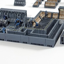 crawlspace set starship ii - openlock store alien sci-fi ship space terrain miniature tabletop deck tiles 28mm access tunnels plans 3d print model - Mito3D