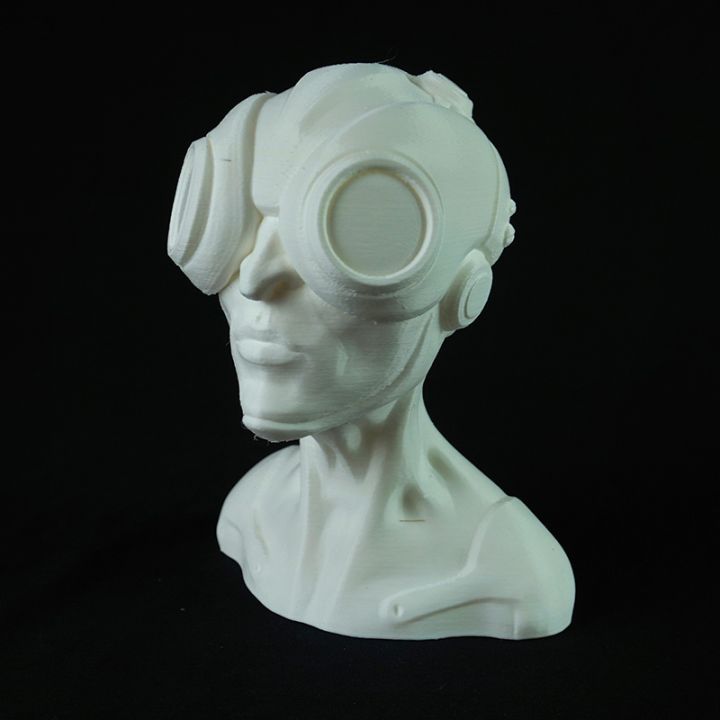 Gepanzerte baron pilot Büste fan Kunst armouredbaron sci fipulp 3D print model - Mito3D