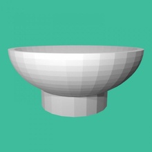bowl tinkercad 3d print model - Mito3D