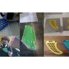 twin surf fins honeycomb fcs sports & outdoor kite fin surfboard kitesurf 3d print model - Mito3D
