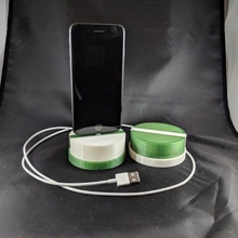 Iphone carregar ficar pé maçã phone carregador 3d print model - Mito3D